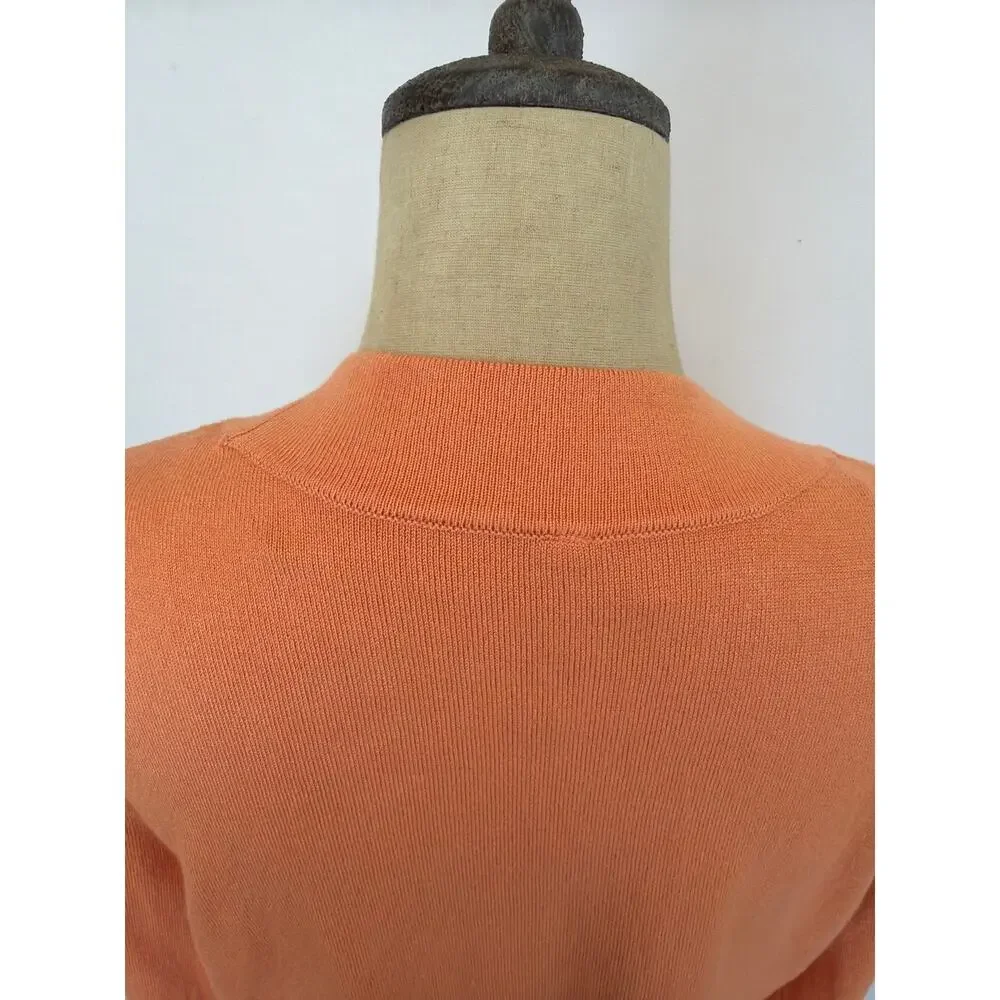 NWT Soya Concept Orange Cropped Cardigan Size XS #0450